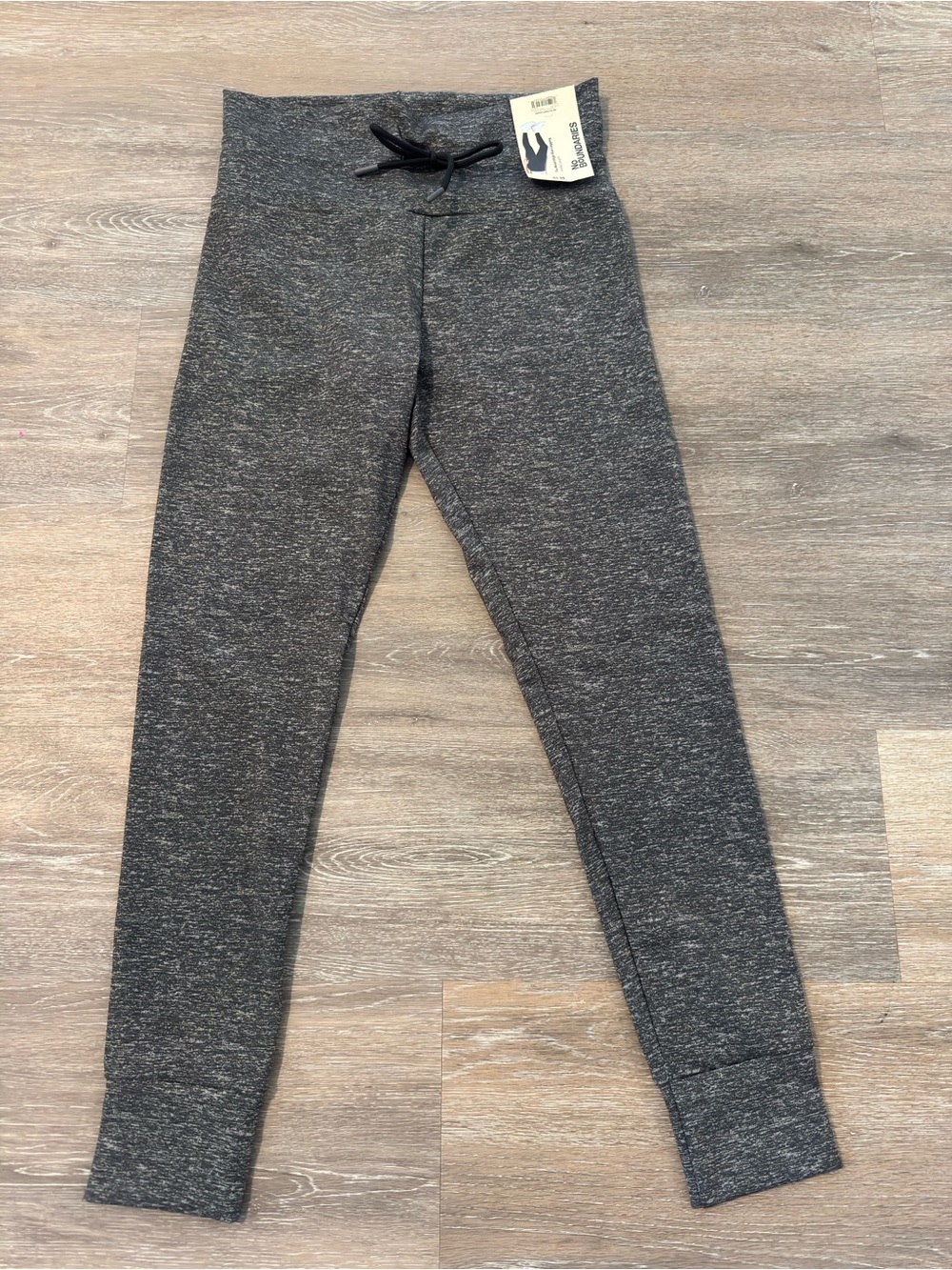 No Boundaries Heather Charcoal Drawstring Leggings